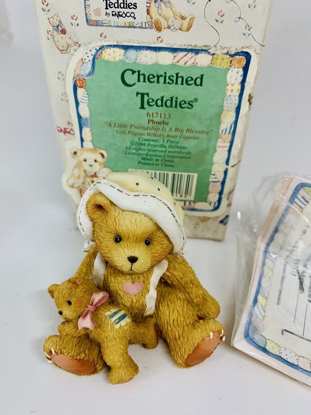 Cherished Teddies PHOEBE "A Little Friendship Is A Big Blessing" 1994 #617113